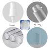 LXLK 48 Pcs 10ML Empty Refiilable Airless Vacuum Spray Bottle Clear Plastic Pump Press Bottle Perfume Vials Fine Mist Spray Bottles for Essential Oil Samples Portable Travel Atomizer view 3