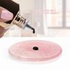 Beaupretty 2 Pieces Grafted Eyelash Jade Stones Eyelash Extension Pallet Holder Round Pallet Pad Resin Nail Art Plate Palette Makeup Palette (Pink) view 3