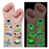 Partywind 290 Styles (30 Sheets) Luminous Space Tattoos for Kids Party Decorations, Glow Outer Space Party Supplies Favors with Astronaut/Rocket/Planet, Kids Games for Glow Party view 1