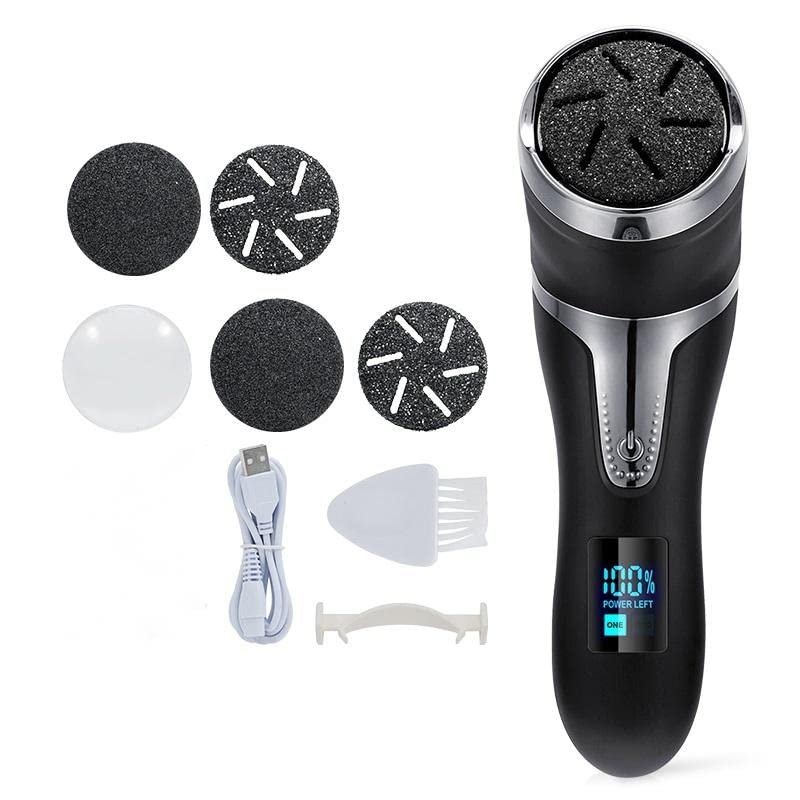 ASMEIR Electric Pedicure Tool (Color : Black 5 Rollers)