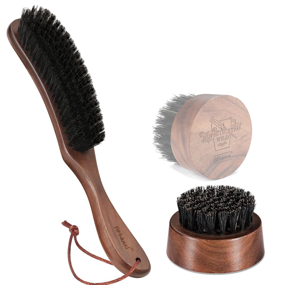BFWood Clothes Brush and Beard Brush for Men