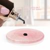 Beaupretty 5 Pieces Grafted Eyelash Jade Stones Eyelash Extension Pallet Holder Round Pallet Pad Resin Nail Art Plate Palette Makeup Palette (Pink) view 3