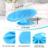 INNERNEED Food-Grade Soft Silicone Body Cleansing Brush Shower Scrubber, Gentle Exfoliating and Massage for All Kinds of Skin (Blue+Dark Green) view 2