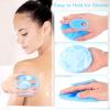 INNERNEED Food-Grade Soft Silicone Body Cleansing Brush Shower Scrubber, Gentle Exfoliating and Massage for All Kinds of Skin (Blue+Dark Green) view 3