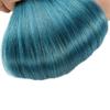 100% Remy Human Hair Extensions Micro Ring Loop Bead Tipped Hair,Straight Micro Ring Human Hair Extensions,50g 50 Strands,Blue,24inch view 4