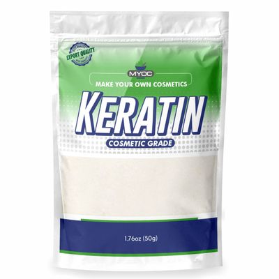 Myoc Keratin Powder 50 Gm (1.76 Oz), Pure Keratin Powder, Keratin Powder for Shampoo and Conditioner, Keratin for Nail Care & Hair Care Products, Keratin Powder Bulk