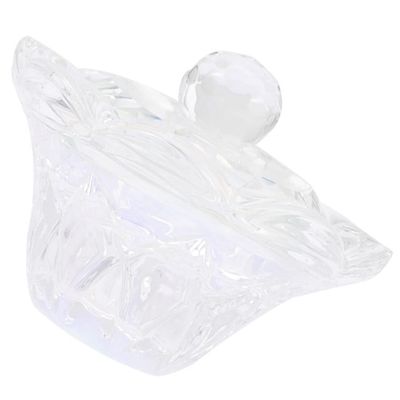 FOMIYES Manicure Glass Dish Cup with Lid for Nail Art Mixing Bowl for Powder and Liquid Nail Dish for and Manicures