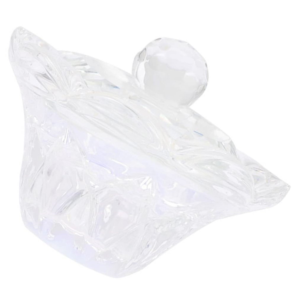 FOMIYES Manicure Glass Dish Cup with Lid for Nail Art Mixing Bowl for Powder and Liquid Nail Dish for and Manicures