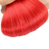 100% Remy Human Hair Extensions Micro Ring Loop Bead Tipped Hair,Straight Micro Ring Human Hair Extensions,50g 50 Strands,Red,24inch view 4