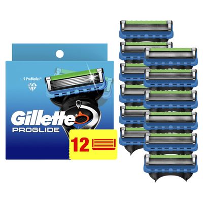 Gillette ProGlide Mens Razor Blade Refills, 12 Count