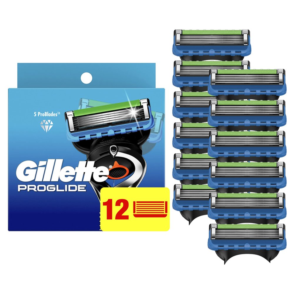 Gillette ProGlide Mens Razor Blade Refills, 12 Count