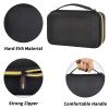 Case Compatible with Hair Clipper Barber, Trimmer Travel Storage Organizer for T Finisher Liner, Comb Cutting Guide, Clipper Blade Oil, Cleaning Brush and Other Grooming Kit - Black Case+Gold Zipper view 4