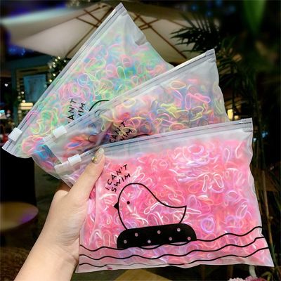 1000PPCS Colorful Fashion Disposable Rubber Band Elastic Hair Band