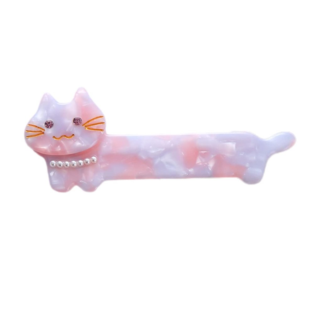 Cat Hair Clips,Cellulose Acetate Hair Clips,Small Hair Clips for Girl,Hair Accessories,Pack of 2,S5