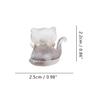 Cute Kitten Hair Clips,Cellulose Acetate Hair Clips,Small Claw Clips for Girl,Hair Accessories,Pack of 6,Grey view 2