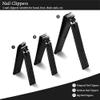 ZIZZON Travel Mini Manicure set Nail Clipper set 10 in 1 Stainless Steel Pedicure Care Grooming kit with Case(Black/Yellow) view 2