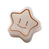 Star Shape Hair Clips,Cellulose Acetate Hair Clips,Small Claw Clips for Girl,Hair Accessories,Pack of 5,White view 1