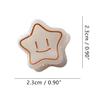 Star Shape Hair Clips,Cellulose Acetate Hair Clips,Small Claw Clips for Girl,Hair Accessories,Pack of 5,White view 2