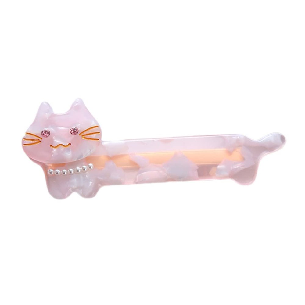 Cat Hair Clips,Cellulose Acetate Hair Clips,Small Hair Clips for Girl,Hair Accessories,Pack of 2,S2