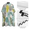 Abstract Art Tropical Leaves Barber Cape Professional Hair Cutting Apron Hairdresser Cape Salon Cape for Men Women view 4