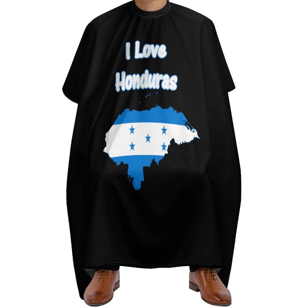 XKAWPC Honduras Flag Map Barber Cape Professional Hair Cutting Apron Hairdresser Cape Salon Cape for Men Women