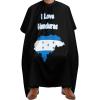 XKAWPC Honduras Flag Map Barber Cape Professional Hair Cutting Apron Hairdresser Cape Salon Cape for Men Women view 1