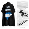 XKAWPC Honduras Flag Map Barber Cape Professional Hair Cutting Apron Hairdresser Cape Salon Cape for Men Women view 4