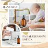 Tessco for you 12 Pack Amber Soap Dispenser Empty Plastic Pump Bottles Dispenser Refillable Shampoo Container for Hand Sanitizer Soap Lotion Body Wash Conditioner Bathroom Kitchen Travel(8.5 oz) view 3