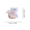 Cute Kitten Hair Clips,Cellulose Acetate Hair Clips,Small Claw Clips for Girl,Hair Accessories,Pack of 6,Purple Blue view 2