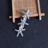 Lurrose 4pcs Star Hair Clips Imitation Pearl Inlay Elegant Barrettes for Women for Weddings Parties and Daily Use Stylish Hair Accessories for Ladies view 2