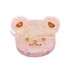 Cute Bear Head Hair Clips,Cellulose Acetate Hair Clips,Small Claw Clips for Girl,Hair Accessories,Pack of 6,Apricot view 1