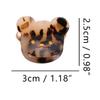 Cute Bear Head Hair Clips,Cellulose Acetate Hair Clips,Small Claw Clips for Girl,Hair Accessories,Pack of 6,Shell view 2