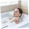 MAGICLULU 3D Mesh Bathtub Pillow Suction Cups Head Shoulder Support for Standard Bathtubs Grey view 4