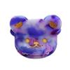 Cute Bear Head Hair Clips,Cellulose Acetate Hair Clips,Small Claw Clips for Girl,Hair Accessories,Pack of 6,Royal Blue view 1