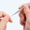 4Pcs Stainless Steel Cuticle Remover Professional Double Head Nail Art Cuticle Pusher Nail Stick Needle Manicure Pedicure Nail Care Tool for Fingernail and Toenail, Silver view 2