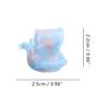 Cute Kitten Hair Clips,Cellulose Acetate Hair Clips,Small Claw Clips for Girl,Hair Accessories,Pack of 6,Blue view 2