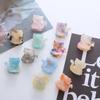 Cute Kitten Hair Clips,Cellulose Acetate Hair Clips,Small Claw Clips for Girl,Hair Accessories,Pack of 6,Blue view 3