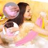 3-Pack Exfoliating Gloves Back Exfoliating Towel Back Washer for Shower Back Scrubber for Shower Skin Washcloth Body Exfoliator Set for Women Men, Pink view 3