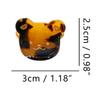 Cute Bear Head Hair Clips,Cellulose Acetate Hair Clips,Small Claw Clips for Girl,Hair Accessories,Pack of 6,Brown view 2