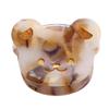Cute Bear Head Hair Clips,Cellulose Acetate Hair Clips,Small Claw Clips for Girl,Hair Accessories,Pack of 6,Coffee view 1