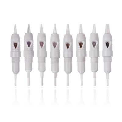 30pcs Disposable 8mm Screw Microblading Cartridge Needles 1R 3R 5R Permanent Makeup Tattoo Needles for Eyebrow, Eyeliner Lips (30pcs 3P)