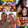 48 PCS Gay Pride Tattoos Temporary, Rainbow Face Tattoos Stciekrs For Women Men Adults, Temp Bulk Fake LGBT LGBTQ Pride Face Tattoo Accessories, Equality Parade Festival Party Celebrations view 4