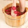Solid Wood Foot Tub for Soaking Feet - Foot Spa Massage Pedicure Bucket for Home - Pedicure Bowl Foot Bath Barrel (15.3x6.3inch,1Pcs) view 4