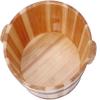 Solid Wood Foot Tub for Soaking Feet - Foot Spa Massage Pedicure Bucket for Home - Pedicure Bowl Foot Bath Barrel (15.3x6.3inch,1Pcs) view 1
