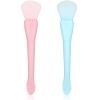 Ouligay 2PCS Silicone Face Mask Brush Applicator Soft Face Mask Applicator Face Mask Spatula Facial Mask Brush Skincare Applicator for Mud, Clay view 1
