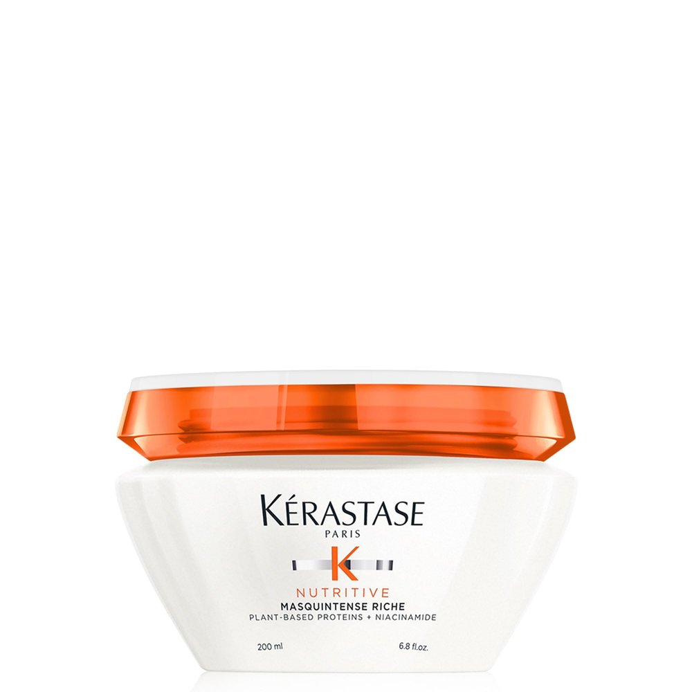 Kerastase Nutritive Masquintense Riche Hair Mask For Medium to Thick Dry Hair - Deeply Nourishes With Plant-Based Proteins & Niacinamide, 6.8 Fl Oz