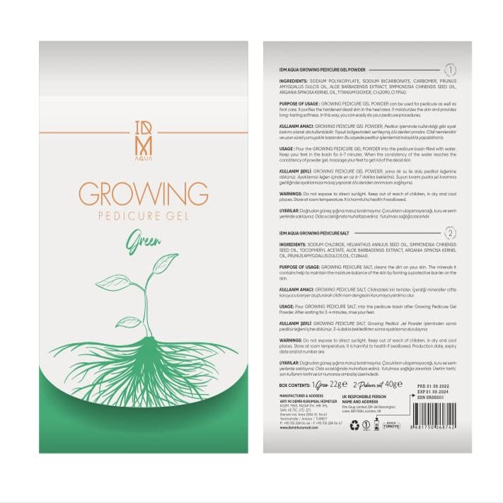 dm concept IDM GROWING PEDICURE GEL GREEN