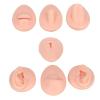 Body Piercing Model 6Pcs Simulation Silicone Body Part Piercing Practice Kit, Ear Eye Nose Mouth Tongue and Belly Button Model for Novice Piercer, Soft Model Body Part Displays Set view 2