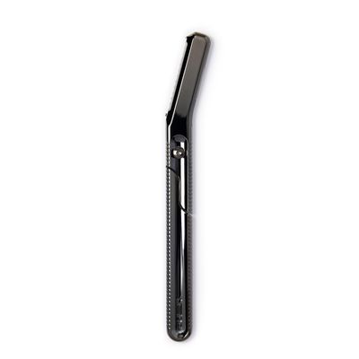 Leaf Shave | Leaf Dermaplaner, All-Metal Reusable Dermaplane Razor and Exfoliating Tool for Women, Includes Precision Clip and Two Refills - Mercury