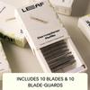 Leaf Shave | Leaf Dermaplaner Refills - 10-Count Replacement Blades & 10-Count Replacement Blade-Guards view 2